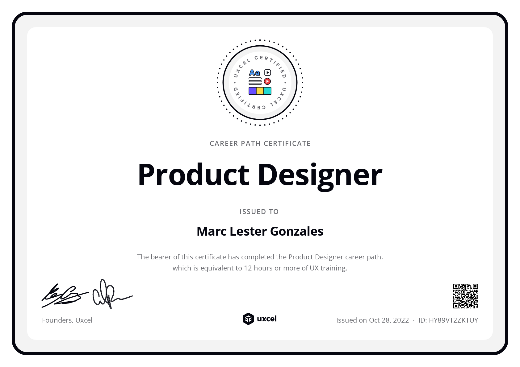 Lester's certificate